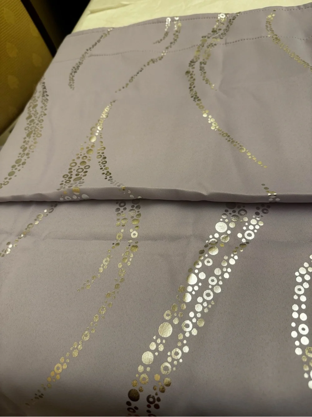 Yakamok Lilac Light Blocking Curtains For Livingroom Foil Print W52 X L63